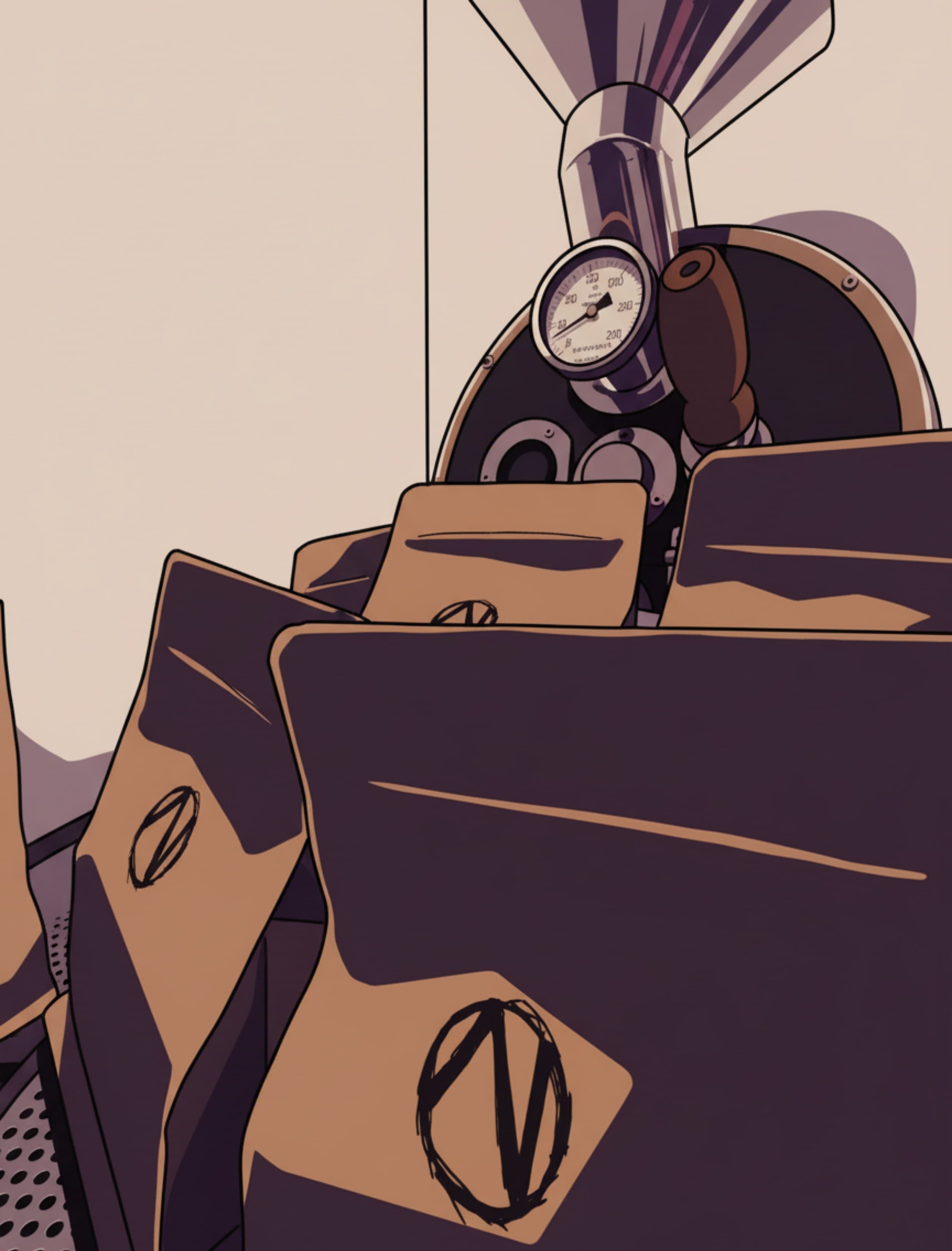 Hand-drawn illustration of the Naki roaster and marker-stamped bags
